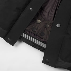 Dropshipping Veste chaude à capuche décontractée camouflage couleur bloc pour homme Manteau imperméable et respirant rembourré avec logo à l'avant pour l'automne et l'hiver - Product Image 4