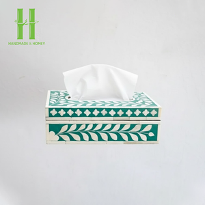 New Design Mother of Pearl Tissue Box for Home and <b>Car</b> Tissue Dispenser for Bathroom and Dinning <b>MOP</b> Napkin Holder From Vietnam - Product Image 1