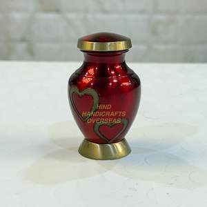 Bronze Tri-band Adult <b>Urns</b> and Keepsake for Human Remains Ashes | Tri Band Funeral <b>Urns</b> for Human Remains - Product Image 2