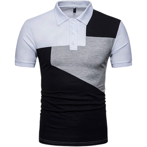 Camisa de Golf Casual para Hombre, Corte Ajustado, Manga Corta, Tela de Lona, Spandex/Algodón, Logotipo Frontal Personalizado, Ropa Deportiva de Verano - Product Image 4