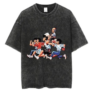 Vintage Cotton Washed T-<strong>Shirt</strong> Anime <strong>Boxing</strong> Gym Loose T <strong>Shirts</strong> Men Women Y2K Hip Hop Summer Top <strong>Tee</strong>