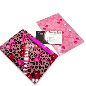 Carreaux de cils durables personnalisés Cherry Bow avec aimants pour pince à cils Vente en gros Concevez vos propres carreaux de cils en acrylique - Product Image 1