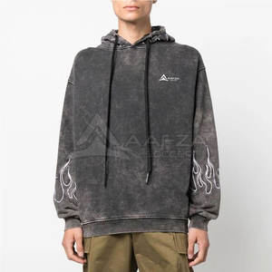 Sudaderas con Capucha Casuales para Hombre, Lavado Ácido, 100% Algodón, Sudaderas de Invierno, Diseño Sólido, Transpirables, de Secado Rápido, Personalizables, al por Mayor - Product Image 1