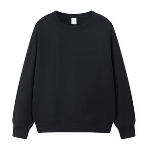 Sweatshirts à col rond en polaire vierge en gros Logo personnalisé 100% coton pull sweat-shirt surdimensionné - Product Image 4