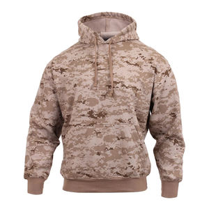 Sudadera con capucha de camuflaje personalizada de algodón 100%, tela transpirable y duradera con patrones de diseñador bordados únicos, ideal para ropa informal - Product Image 2