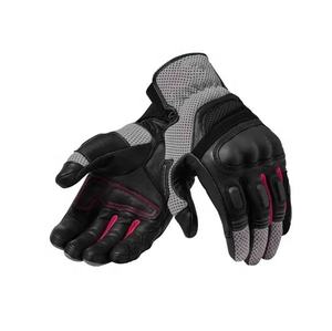 Gants de sécurité en cuir véritable pour cyclistes de rue Gants de moto personnalisés à fermeture à glissière mode automobile Gants en cuir - Product Image 3