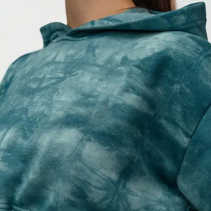 Conjunto de Sudadera con Capucha y Pantalones de Invierno Cortavientos de Moda, Estilo Tie Dye Sólido, Chándal para Hombre y Mujer con Diseño Estampado - Product Image 2