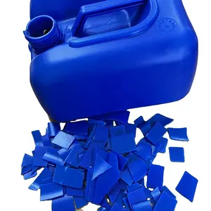 Scrap Plastic HDPE Blue drum flakes Large wholesale Waste PE material