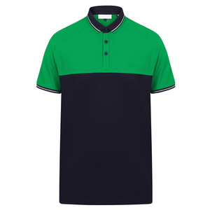 Venta al por mayor de camisetas de lujo para hombres, polos personalizados bordados de algodón y poliéster, tela de talla grande, Camisetas básicas con cuello redondo y bolsillo - Product Image 1
