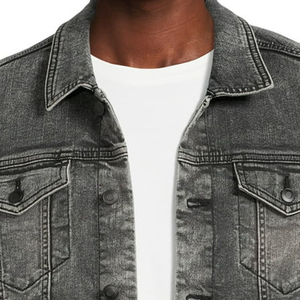 Chaqueta Vaquera Personalizada para Hombre, Suministro de Fábrica, Venta al por Mayor, Ropa Deportiva de Invierno, Material de Algodón Informal para Trabajo - Product Image 3