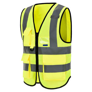 Construction de gilet de sécurité avec logo gilet d'avertissement de bande haute visibilité gilet de sécurité réfléchissant pour hommes au Pakistan - Product Image 3