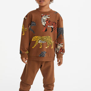 Sudadera de algodón con estampado de letras para niños, jersey liso Unisex para Otoño e Invierno - Product Image 6