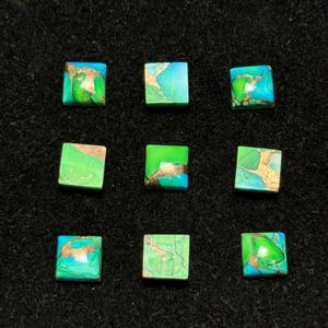 อัญมณีทรงหลวมสีเขียวขุ่นสีเขียวขุ่นลายนกยูงธรรมชาติขนาด AAA + - Product Image 4