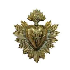 Adorno Sagrado Corazón Milagros, Metal Auténtico Hecho a Mano para Decoración del Hogar - Product Image 3