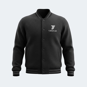 Chaqueta Varsity Unisex de Lona de Alta Calidad, Nueva Llegada, Ligera, de Secado Rápido, Mangas Completas, Estilo Formal, Ropa Exterior Diaria, Corte Regular - Product Image 4