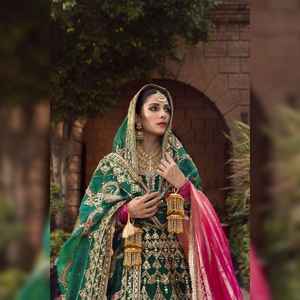 AA IMPEX Party Wear Bollywood Style Frock Suit Indian Pakistani Women's Wedding Wear Sharara Gharara Suit Lace para Mother Bride - Product Image 6