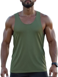 Nouveau style de débardeur en coton uni pour homme, respirant, décontracté, sans manches, essentiel pour l'été, vêtements de sport, logo personnalisé - Product Image 1