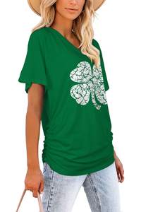 Las mejores camisetas de verano de gran tamaño de alta calidad para mujer 100% algodón personalizable; Camisetas personalizadas baratas Camiseta de algodón en blanco para mujer - Product Image 3