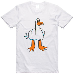 T-shirt drôle pour hommes, design mouette coquin, coupe régulière, 100% coton, t-shirt pour hommes - Product Image 2
