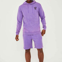 Conjunto de Sudadera con Capucha y Pantalones Cortos para Hombre, Estilo Casual de Invierno, 100% Algodón, Logotipo Personalizado, Venta al Por Mayor