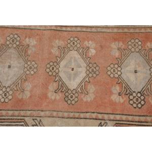 Turkish Area Rug 3.6x6.9 ft, Orange <b>Brown</b> Camouflage Rug <b>Wool</b> - Product Image 5