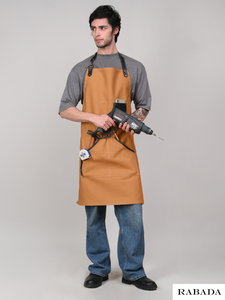 Delantales de cocina de lona de cuero para mujer y hombre, delantal de estilista de Chef, parrilla, restaurante, Bar, tienda, cafeterías, uniforme de estudios de uñas de belleza - Product Image 5