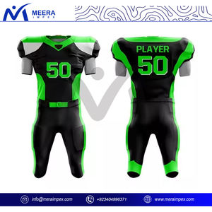 Ensemble d'uniformes de football américain OEM pour hommes, maillot et pantalon au design personnalisé, tissu extensible et durable, pour vêtements d'entraînement sportif en club - Product Image 2