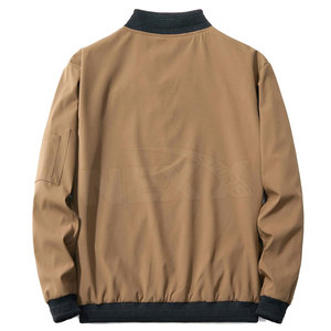 New Design Winter Men's Bomber <b>Jacket</b> Full Zipper Long Sleeves Stand Collar High Street Style Letter Pattern Waterproof Finished - Product Image 2
