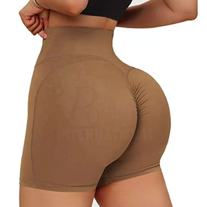 Large <b>Size</b> Women Fitness Booty Shorts Scrunch Booty Fitness <b>Yoga</b> <b>Pants</b> Mid/High Waist Hips Sports Shorts - Product Image 6