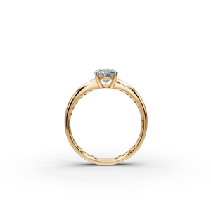 Anillo de Diamante Cultivado en Laboratorio, Corte Geométrico, 0.75 Quilates, Oro Amarillo o Blanco, Certificado IGI, Joyería de Compromiso - Product Image 2