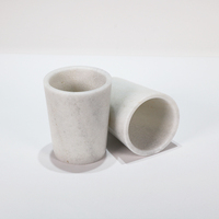 Gobelet de salle de bain en marbre pour brosser les dents, ensemble de toilette, fournitures de salle de bain, pièce unique