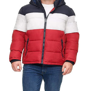 Chaqueta de invierno para exteriores personalizada brillante, chaqueta acolchada informal con capucha para hombre, proveedor de plumón ultraligero con capucha para hombre de talla grande - Product Image 6