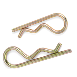 Pasador de seguridad de dos patas con doble corte en Ondulado, totalmente metálico, para montaje mecánico - Product Image 1