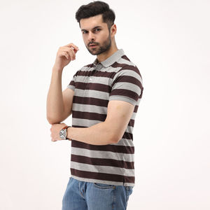 2025 <b>Men's</b> Customized Logo Printed Cotton Polo <b>T</b>-<b>Shirt</b> High Quality Summer Casual Wear with Short Sleeves Solid <b>Striped</b> Pattern - Product Image 5