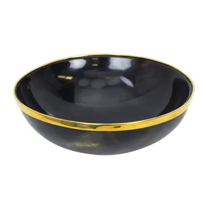 Venta al por mayor de cuenco de cuerno de alta calidad con borde de latón a un precio asequible por Crescent Crafts - Product Image 2