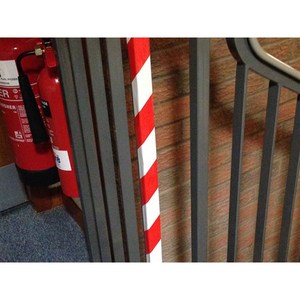 Warning Reflective <b>Tape</b> 5 cm X 10 m Red and <b>White</b> - Product Image 4