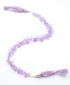 Cuentas de cuarzo de lavanda de cristal rosa púrpura facetadas genuinas piedras preciosas sueltas para pulsera DIY diseño de fabricación de joyas - Product Image 5