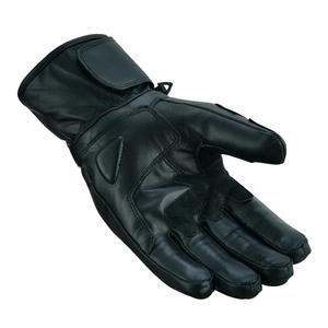 Gants en cuir véritable pour hommes pour l'hiver Gants en cuir de Thinsulate blindés noirs pour motos Vêtements de course automobile personnalisés - Product Image 3