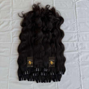 มัดผมหยักศกสำหรับวัดในอินเดียที่ยังไม่ได้ผ่านกระบวนการผู้จำหน่ายผมลอนบริสุทธิ์ - Product Image 1