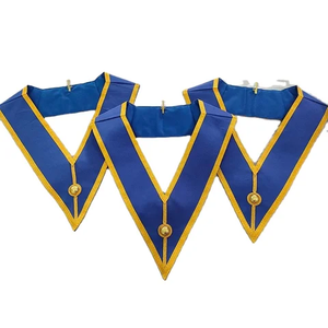 Collar de vestido completo provincial hecho a medida Precio bajo Collares de Regalia masónicos bordados a mano suaves - Product Image 1