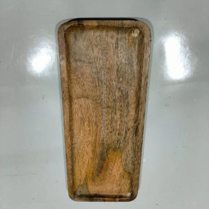Bandeja de Servir de Madera Ecológica Pulida a Mano para Decoración del Hogar y Servicio, Venta al por Mayor desde India a Precio Económico - Product Image 1