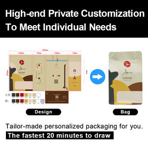 Bolsas de Embalaje de Alimentos para Mascotas con Fondo Plano, Resistentes a la Humedad, Fáciles de Abrir, Compostables, Bolsas de Plástico para Alimentos con Cierre Hermético - Product Image 2