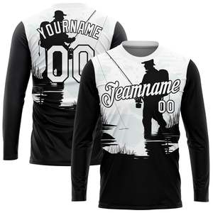 Jersey de pesca al aire libre de manga larga, sublimación personalizada, transpirable, ligero, de secado rápido, rendimiento, camisas de pesca al por mayor - Product Image 6