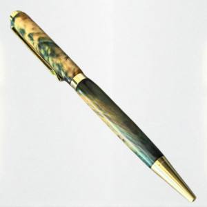 Premium 0.7mm fait à la main améthyste Collection Twist stylo à bille élégant burl bois finition stabilisée pour les signatures de mariage de bureau - Product Image 4