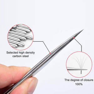 Pinzas para pestañas profesionales con logotipo personalizado, pinzas para extensión de pestañas con volumen de 90 y 45 grados - Product Image 6