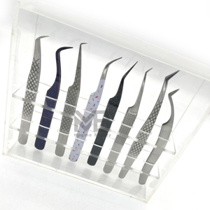 Top vente Volume extension de cils pince à épiler japonais en acier inoxydable anti-dérapant 10mm longueur pointe lisse haute qualité privé - Product Image 3