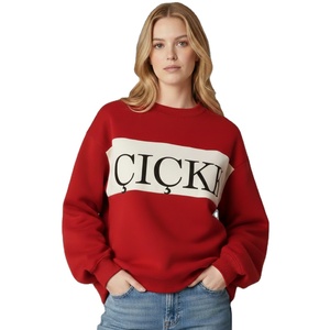 Sweat-shirt décontracté pour femme, coupe ample, col montant, manches longues, en polaire écologique, de haute qualité, pour l'automne et l'hiver - Product Image 1