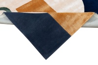 Tapis moderne fait main de luxe, motif géométrique, en soie/laine, touffeté à la main, personnalisé, ensemble de tapis tissés pour bureau, salle de prière