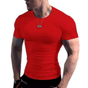 T-shirt de gymnastique vierge pour hommes T-shirt Slim Fit en coton biologique/Stock. - Product Image 4