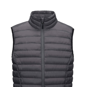 Unisex New Arrival Quick Dry Windproof Sleeveless Puffer <b>Jacket</b> With Stand Collar Winter Fabric - Product Image 4
